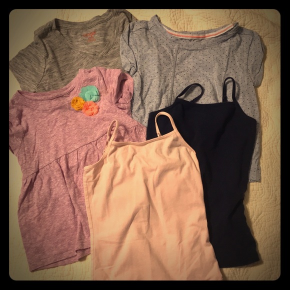 Girls SS shirts and tanks. EUC - Picture 1 of 7
